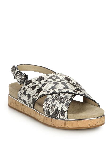 michael kors beige sandals|michael kors flat sandals sale.